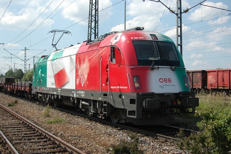 Der Italien-Stier am 10.06.08 mit einem Gz nach Tarvisio Boscoverde in M�nchen Trudering