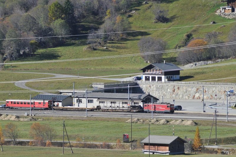 Der krzeste Autozug der MGB, wohl eine berfhrung in die Werksttte. 20.10.08 12:45