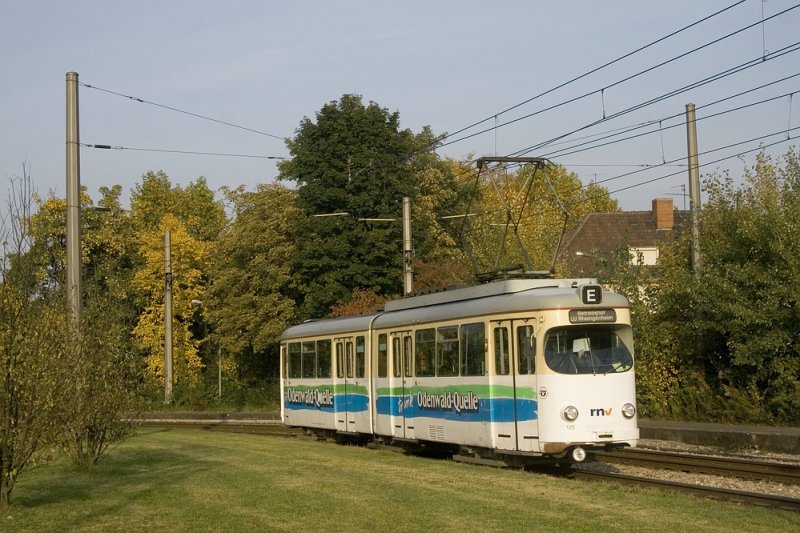 Der letzte f�r den Personenverkehr einsetzbare GT6 - der 125 - am heutigen Tag am Guilini.