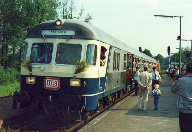 Der letzte Planmsisige Personenzug in Blieskastel.
