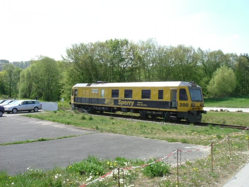 Der Messzug wird in Krze wieder in Amberg eintreffen. (23.04.2007 Strecke Amberg-Schnaittenbach)