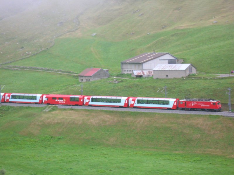 Der neue Clacier Express am 6.8.2006 bei   Zum Drfli 