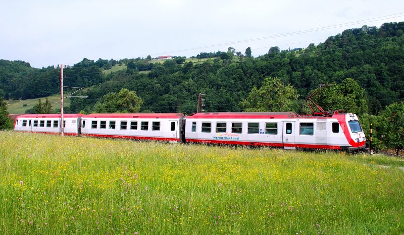 Der R 6802 von Mariazell nach St.Plten bestand am 24.5.2009 aus dem 4090 003. Dieses Foto entstand kurz vor Kirchberg an der Pielach.