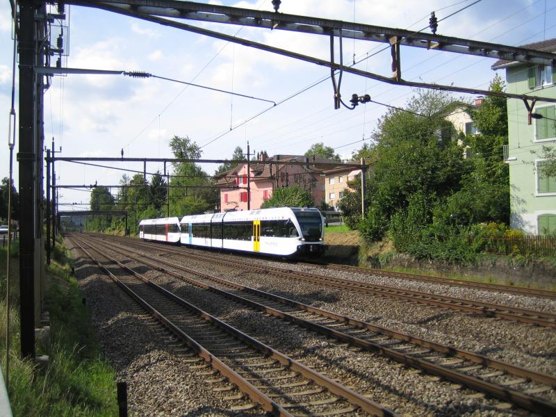 Der RABe 526 744 und 702 ''Frauenfeld'' fuhren am 28.8.05 geinsam als Regio nach Rorschach.