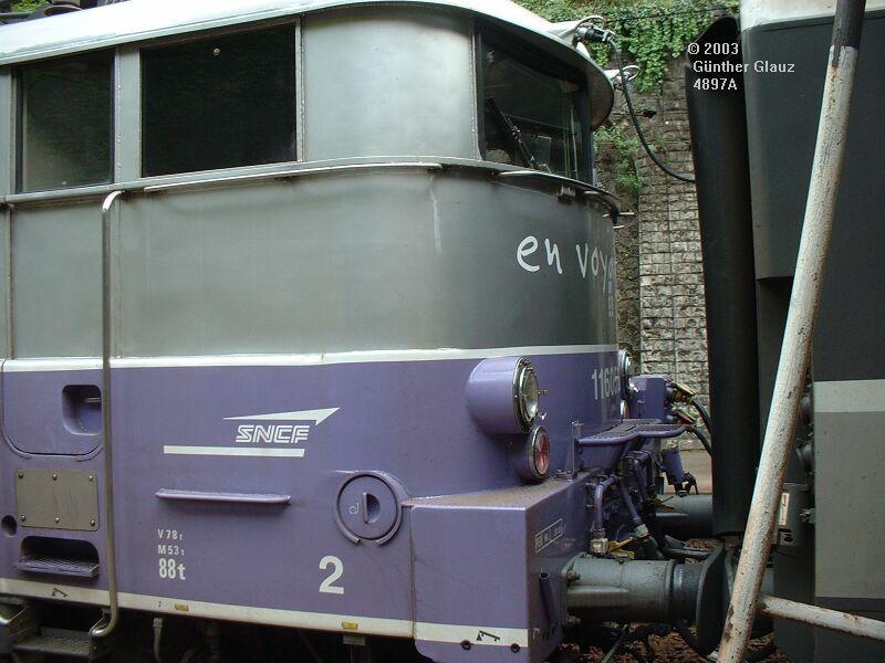 Der Rest der Werbelok, alles bekam ich nicht auf's Bild, der Bahnsteig war zu schmal!