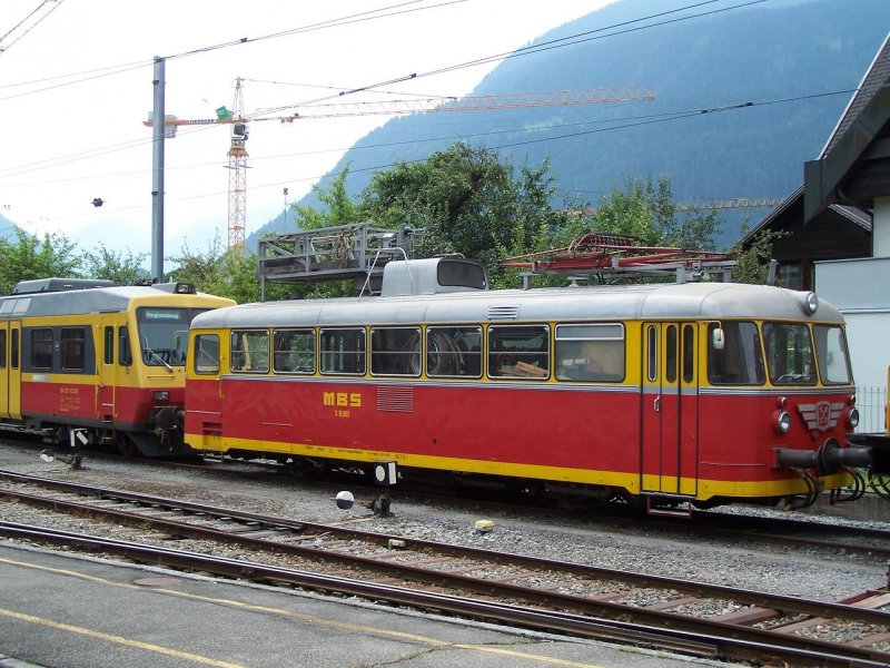 Der Schienenbus X 10.903 am 21/08/09 in Schruns.