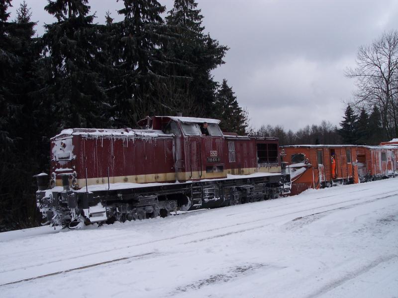 der Schneer�umzug ist erfolglos vom Brocken zur�ckgekehrt 