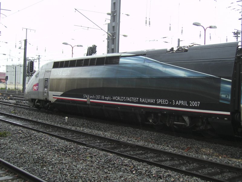 Der schnellste Zug der Welt mitte April in Strasbourg!