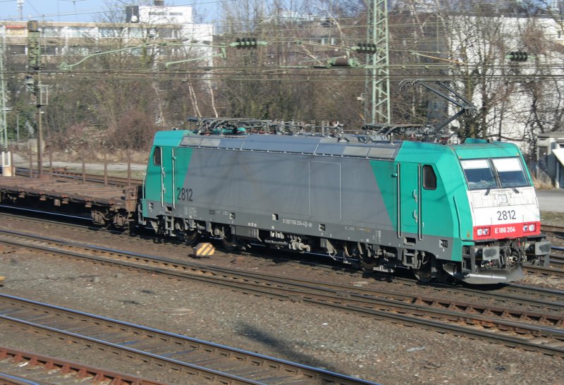 Der Seehund 2812 zieht einen Gz in Aachen West am 30.01.2009