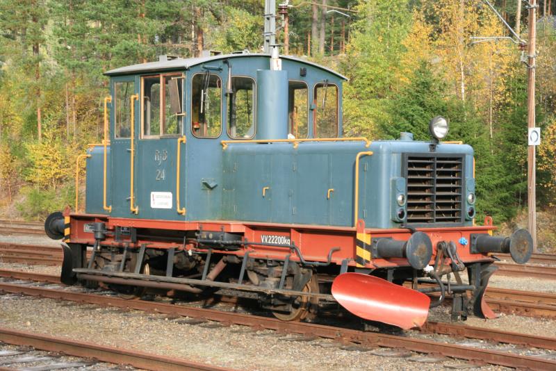 Der Skiftetraktor 24 der RjB. Tinnoset, 27.09.2009