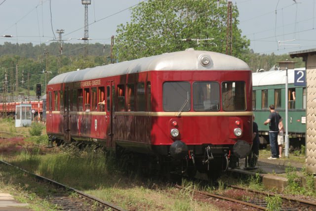 Der T62 der ehemaligen Halberstadt-Blankenburger-Eisenbahn in Blankenburg/Harz; 26.05.2007