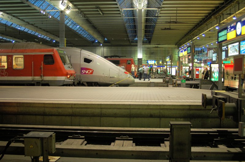 Der TGV gibt sich am 31.05.09 in Mnchen Hbf die Ehre