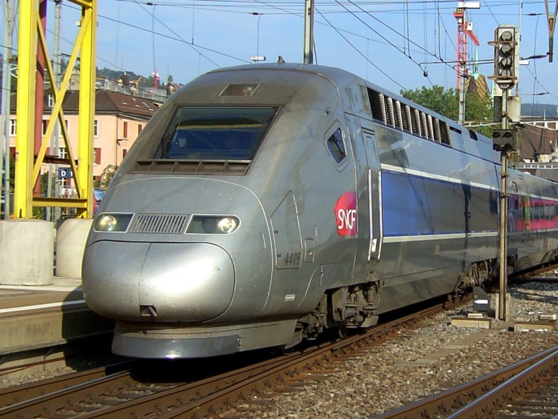 Der TGV POS 4405 am 29.08.2008 in Zrich Hbf. 