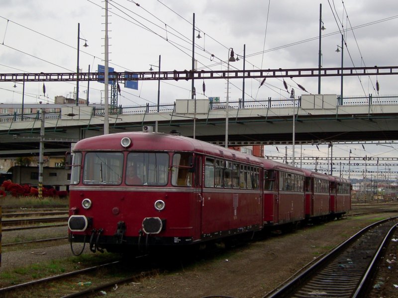 Der VT 98 der Paussauereisenbahnfreunde am 03.10.2008 in Pilsen Hbf. 