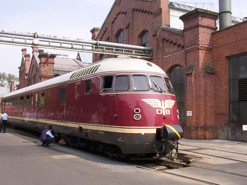 Der  Weltmeisterzug  im AW Kassel am Tag der Offenen Tr am 24.08.2002.