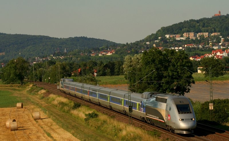 Der Weltrekord POS 15. Juli 08 in Grosachsen-Heddesheim. TGV 2872, 50 Minuten Versptung..