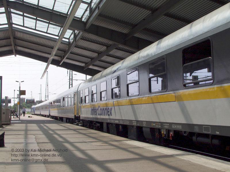 Detail-Ansicht eines Wagens der Kategorie Economy-Class des neuen InterConnex, welcher ab 6.Juni von Rostock nach K�ln f�hrt.