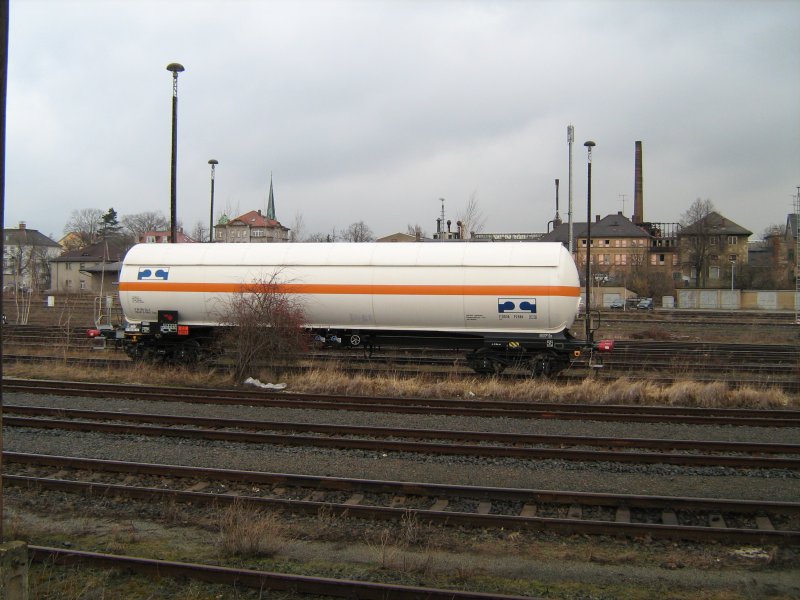 Detail eines Wagens der Transgaz S.A. am 09.03.2009 in Bautzen. Leider konnte und durfte ich nicht den Wildwuchs beseitigen.