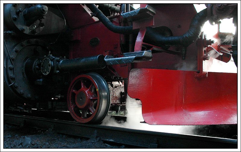 Detail der HSB Lok 99 7232, aufgenommen am 10.9.2007.