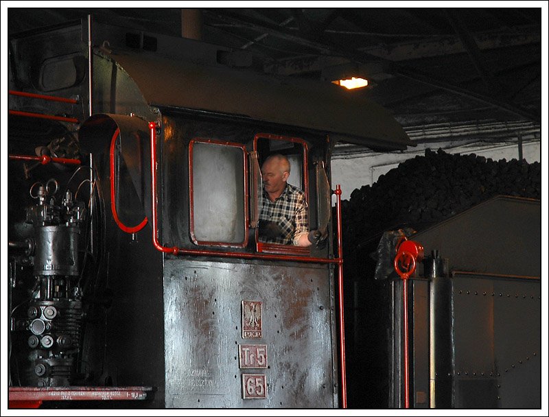 Detail der Tr5-65 am 2.5.2008 im Lokschuppen in Wolsztyn aufgenommen.