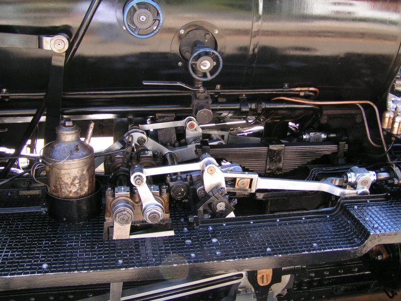 Detailansicht der Dampflok  Breithorn . In der Schweiz sind sogar die Dampfloks sauber! 05.08.07 