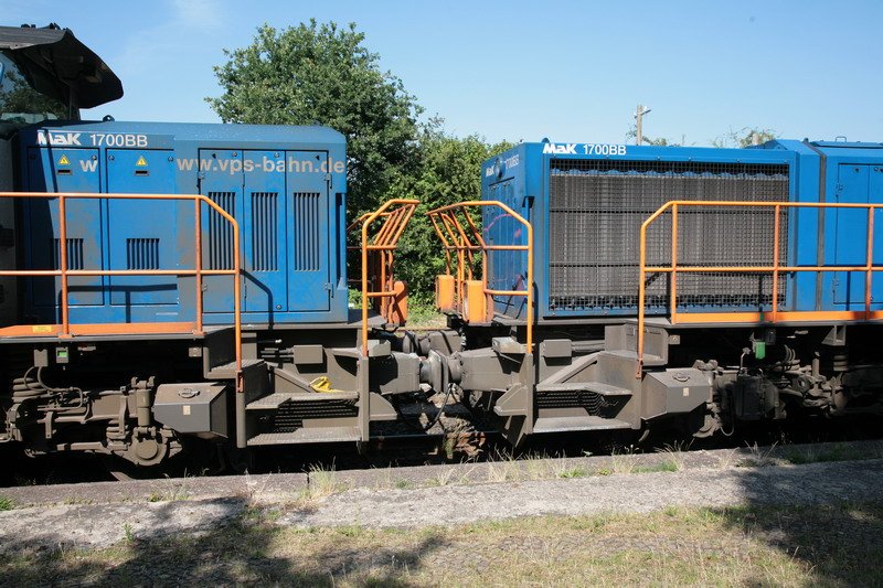 Detailansicht von zwei MaK G 1700. 02.07.2008