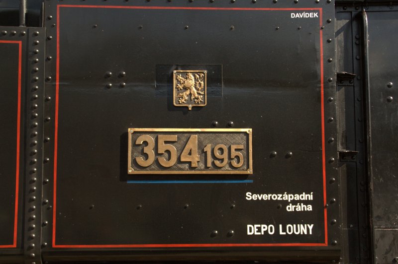 Detailaufnahme von 354 195 am 26.09.2009 im Bahnhof Johanngeorgenstadt.