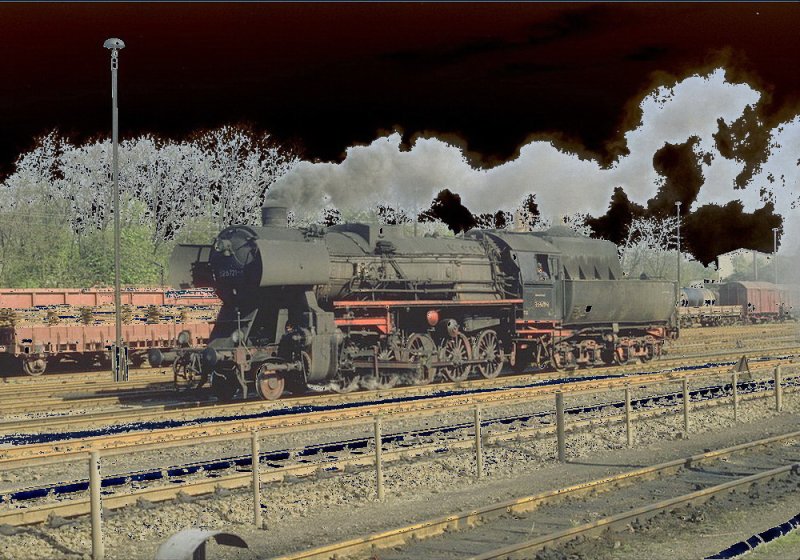 Deutsche Reichsbahn: Dampflok 52 6721-6 im Mai 1983 in Kamenz