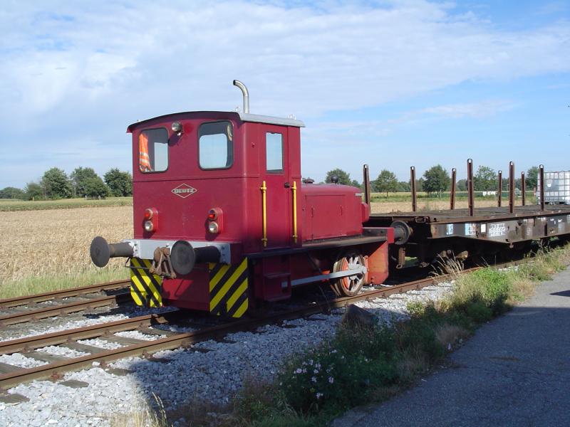 Deutz Lokomotiv in Bocholt-Mussum, Nordrhein-Westfalen. 