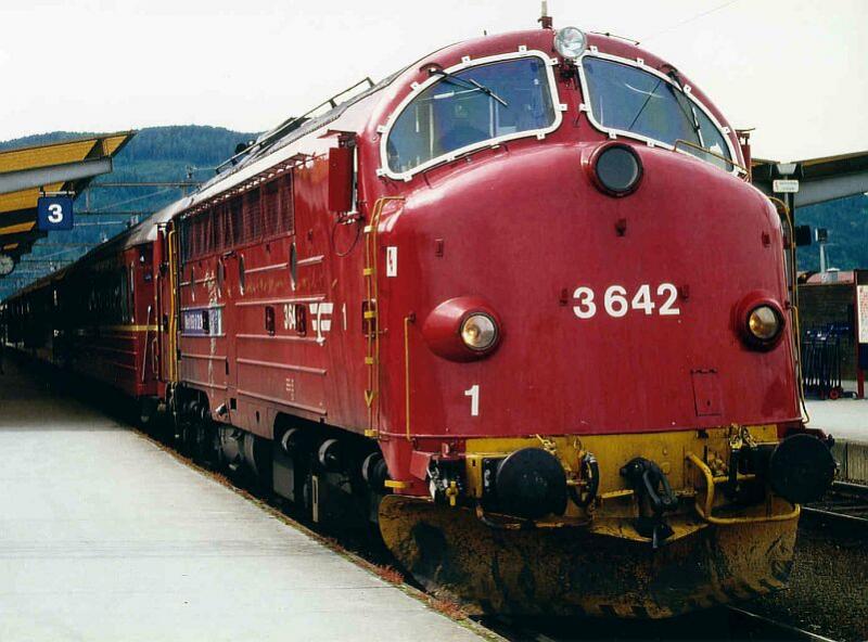 Di3 642 in Trondheim. Sommer 1993.
