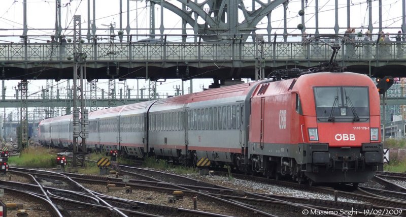 Die 1116 179-1 in M�nchen, 19 September 2009. 