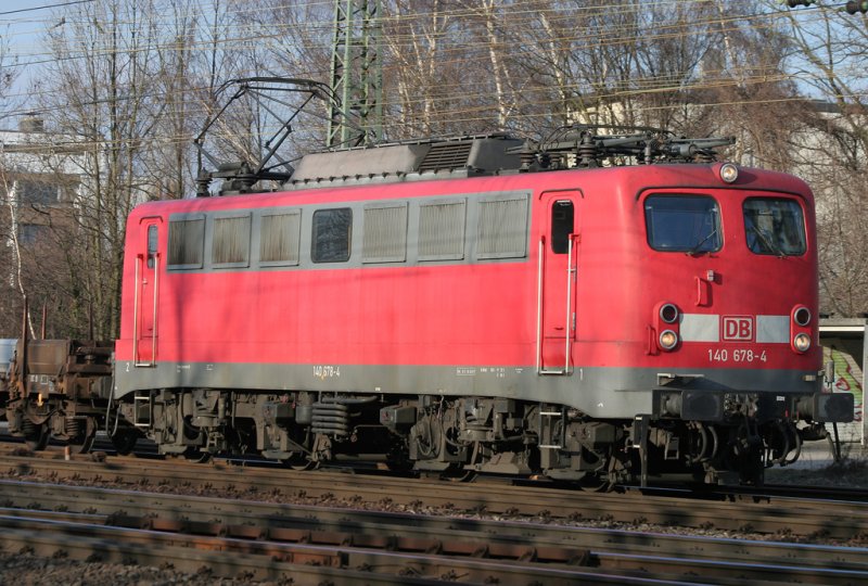 Die 140 678-4 verlsst Aachen West am 30.01.2009