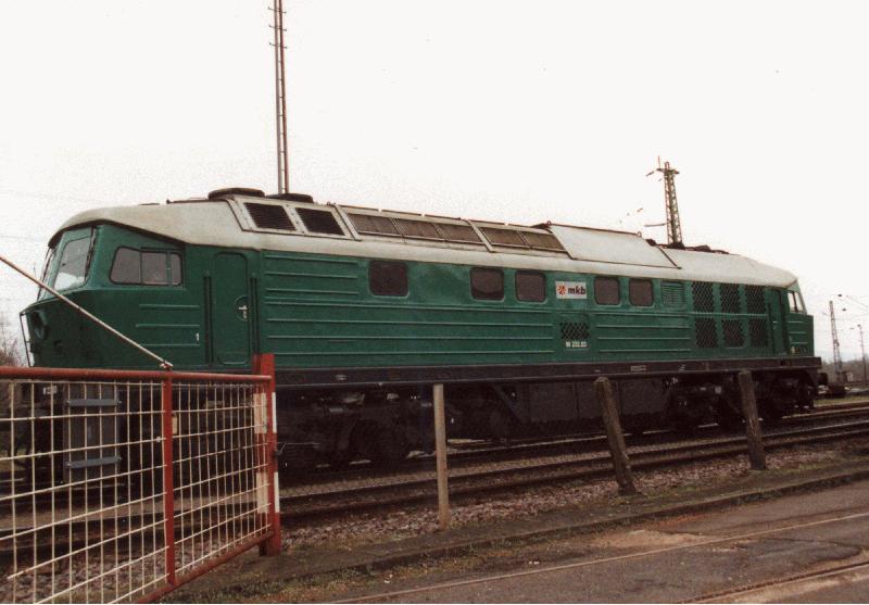Die 232 der Mindener Kreisbahn in Minden Ostern 2002