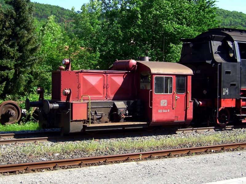 Die 322 044 der DFS am 11.05.2008 in Ebermannstadt. 