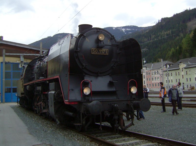 Die 50 1171 von B&B am 19.04.2008 in der Traktion Seltzthal. 