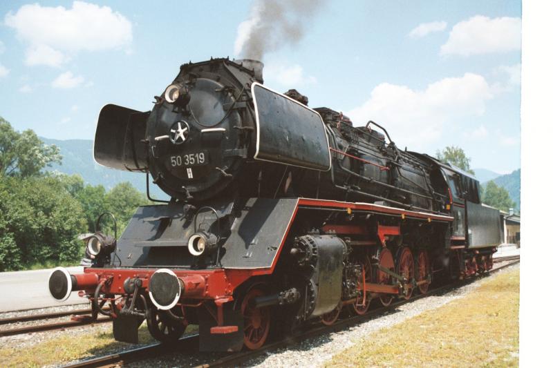 Die 50 3519 beim Dampflokfest in Selzthal am 9. Juni 2003