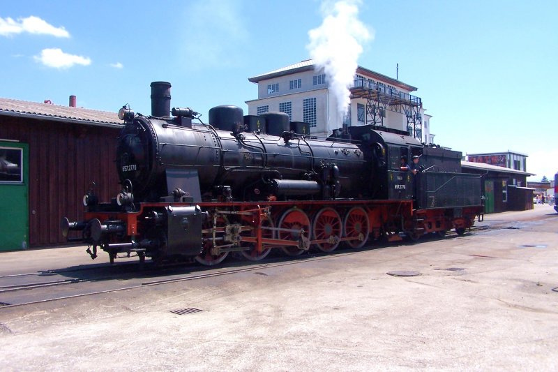 Die 657.2770 alias pr.G 10 im Einsatz im Ampflwanger Museum. 08.Juli 2007