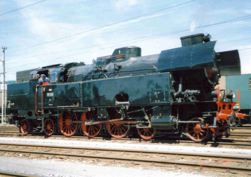 Die 78 618 am 05.06.1999 beim Dampflokfest in Salzburg. (Eingescanntes Foto)  