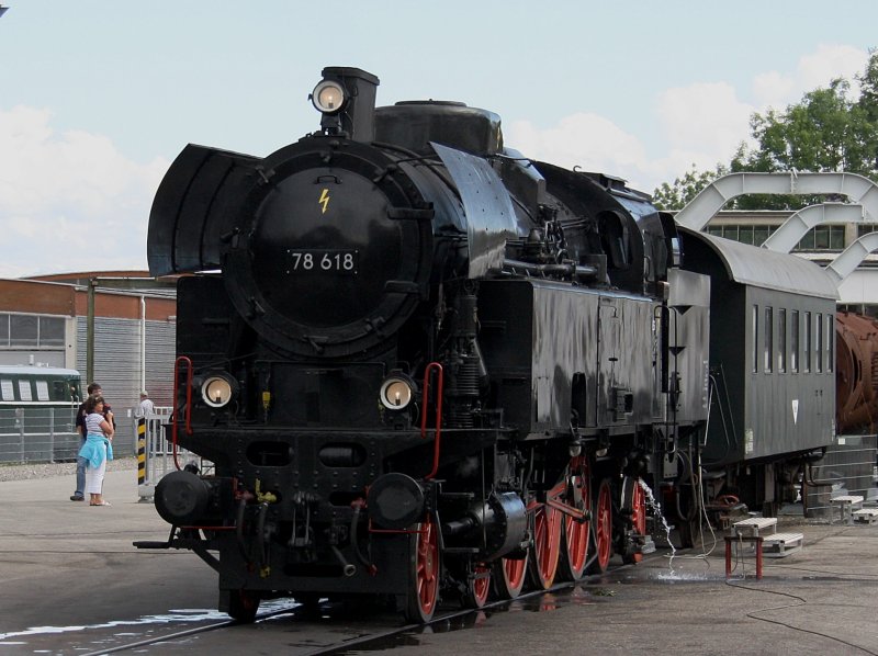 Die 78 618 am 31.05.2009 in Ampflwang. 