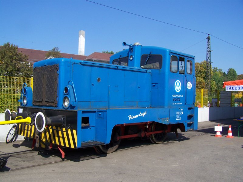 Die 8439145  Blauer Engel  war am 16.September 2007 im Leonhard Weiss Gelnde in Gppingen abgestellt.