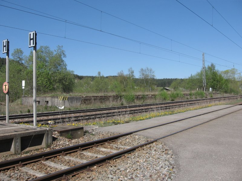 Die alte Laderampe in St.Georgen/Schwarzwald am 25.4.07