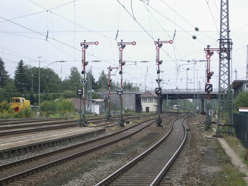 Die Ausfahrformsignale in Villingen (Schwarzwald) Ri Rottweil / Donaueschingen