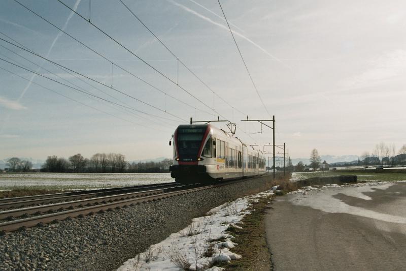 Die BABe 520 auf der Strecke Muri - Wohlen