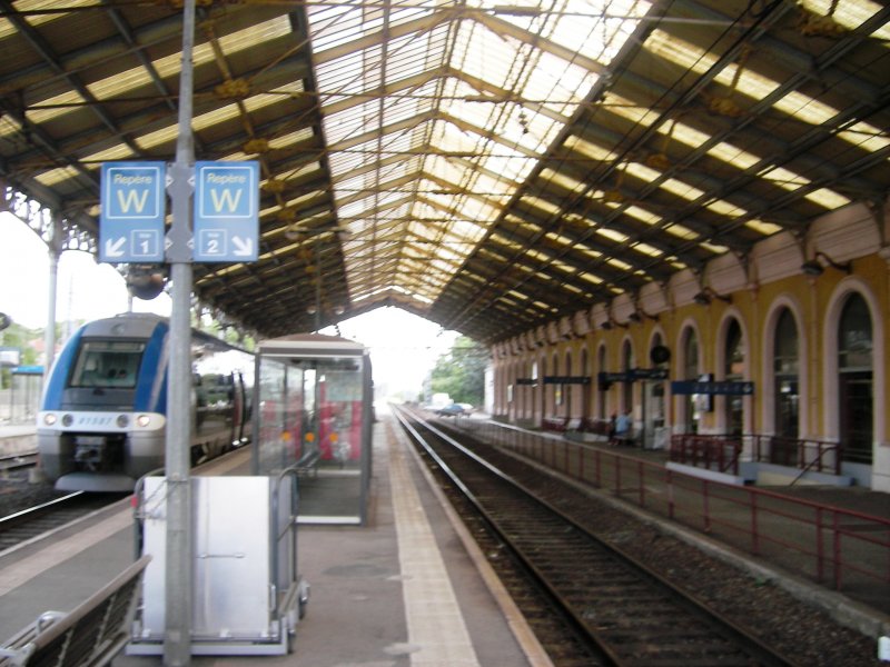 Die Bahnhofshalle von Carcassonne