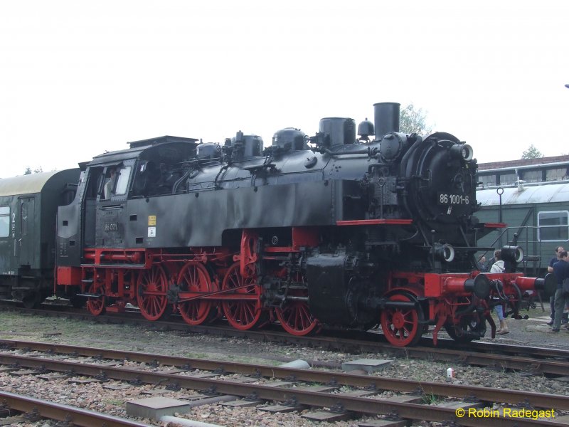 Die Baureihe 86 beim 18. Heizhausfest in Chemnitz