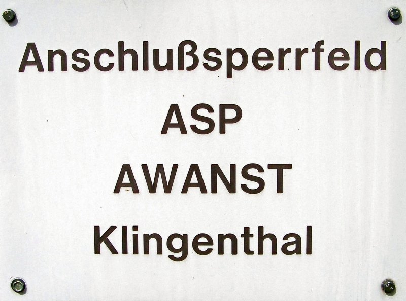 Die Beschreibung der Betriebsstelle (ehem. Bf) Klingenthal auf den Punkt gebracht. 4.9.09.