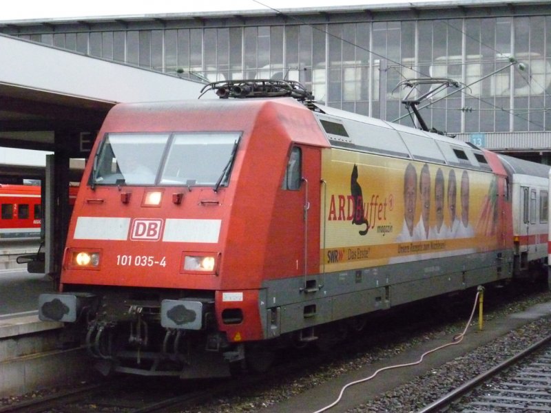 Die BR 101 035 ARD Buffet konnte ich ebenso am 16.10.2009 mit dem EC 319 nach Graz Hbf auf den Speichership bannen.