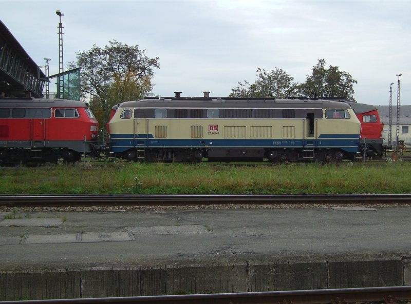 Die BR 217 014-0 am 30.10.2007 in Mhldorf. 