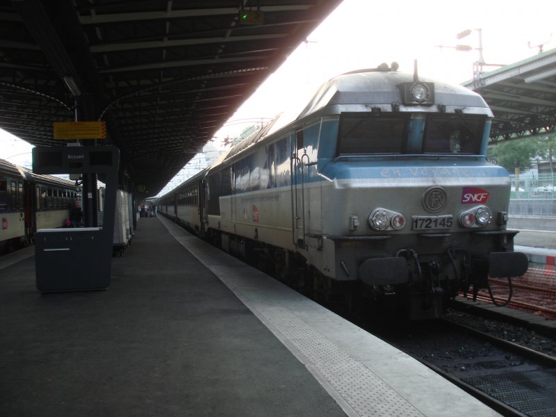 Die CC 172145 ist soeben mit dem Nachtzug aus Chur-Zrich in Paris Est angekommen. Aufgenommen wurde das Bild am 26.5.2007, am 9.6.2007 wurde diese Nachtverbindung eingestellt....
