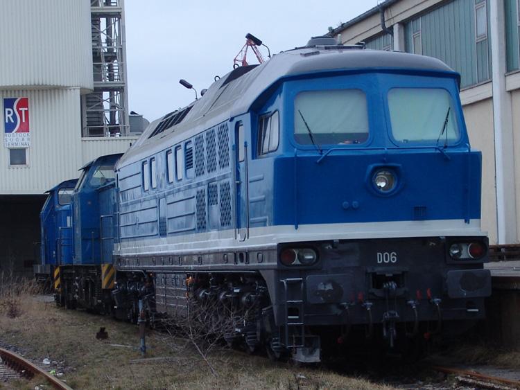 Die D06(ex.231 012) der Eisenbahn-Bau-und Betriebsgesellschaft Pressnitztalbahn mbH.Aufgenommen am 25.02.06